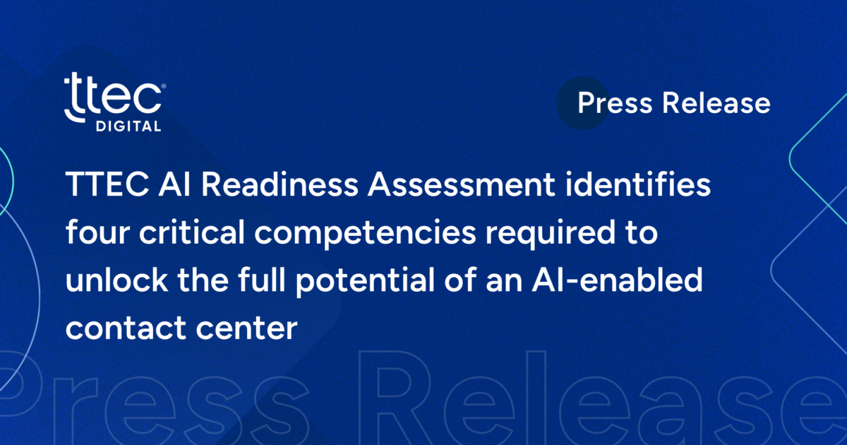 TTEC AI Readiness Assessment identifies four critical… | TTEC Digital