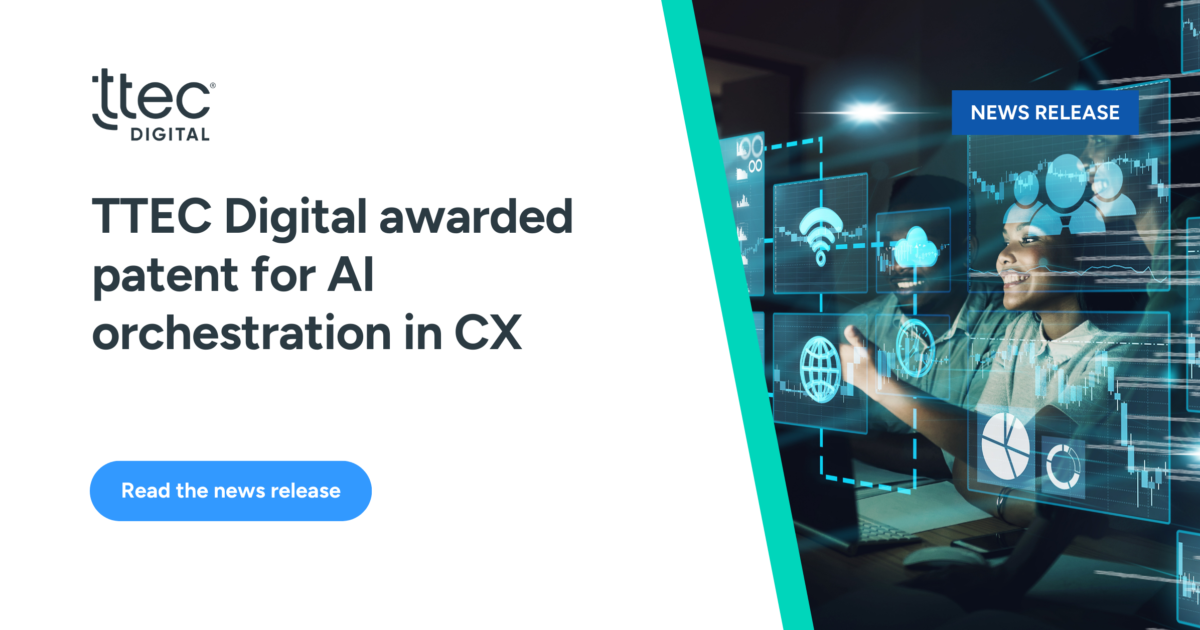 TTEC Digital awarded patent for AI systems… | TTEC Digital