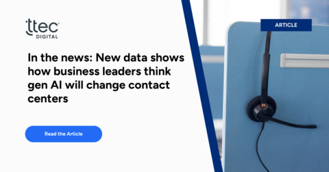 New data shows how business leaders think gen AI will change contact centers