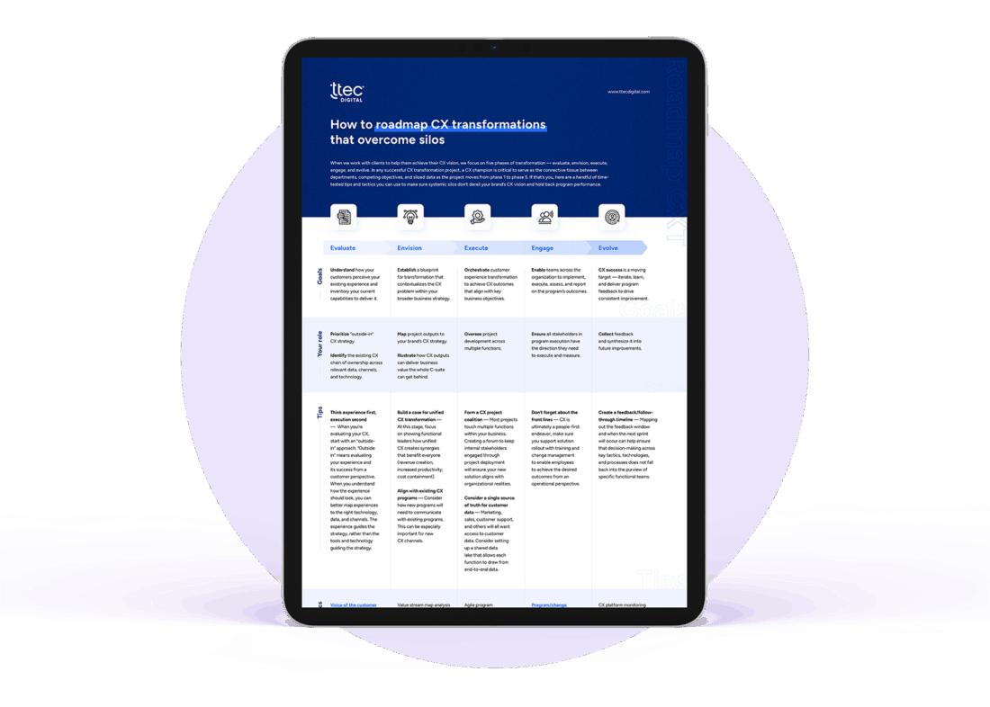 Vision silo roadmap asset preview