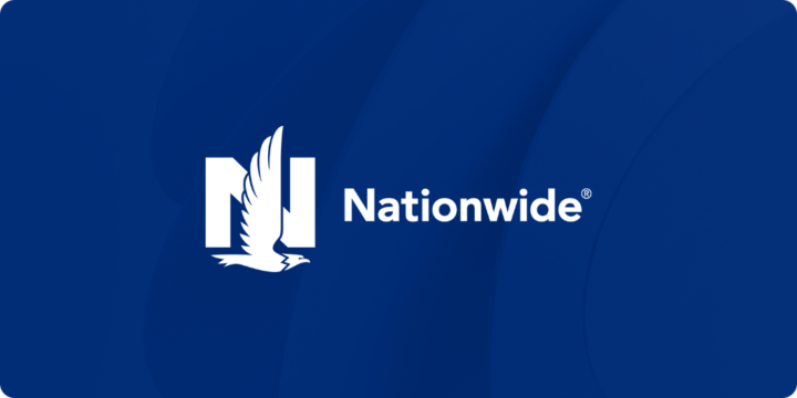 Nationwide logo on a navy background